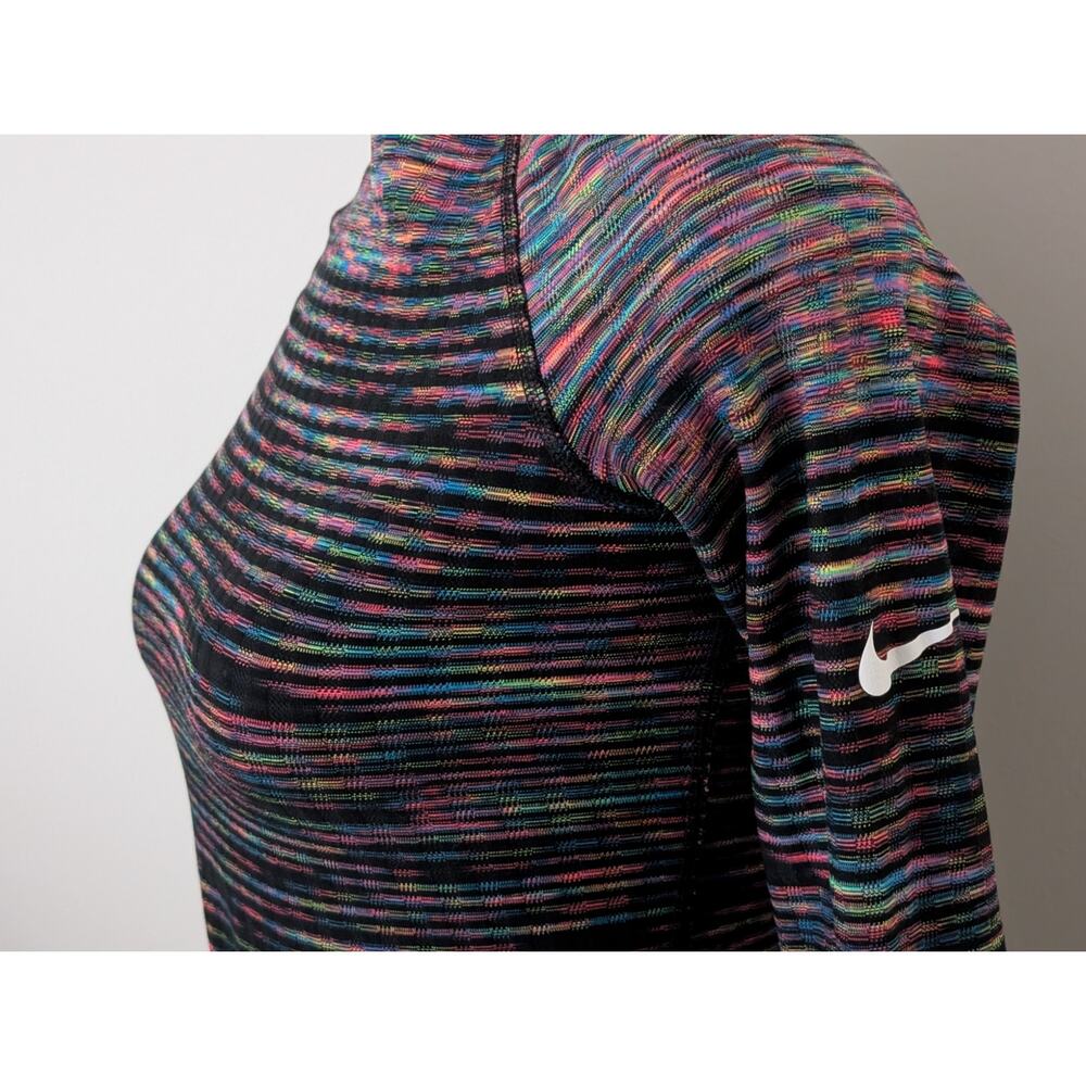 Nike Pro Hyperwarm Women's XS Rainbow Striped Cold Weather Base Layer - Picture 3 of 9